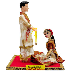 Traditional Indian Wedding Doll Set